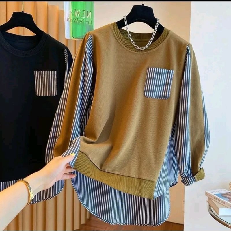 Bliouse Lengan Panjang Bluse Size S-Xxxl Blous Elegan Blouse Busui Blouse Atasan Kerja Kemeja Wanita