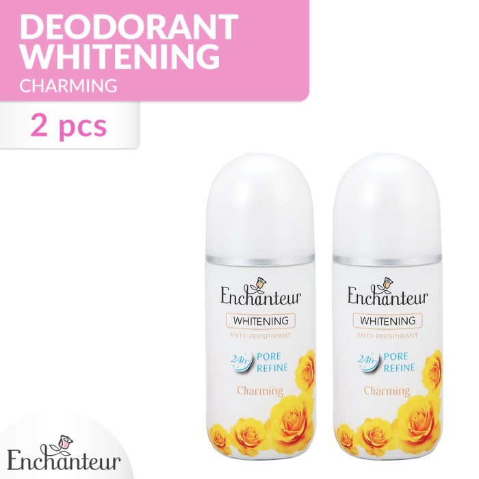 Enchanteur Charming Roll On Deodorant Whitening 40 Ml - Twinpack