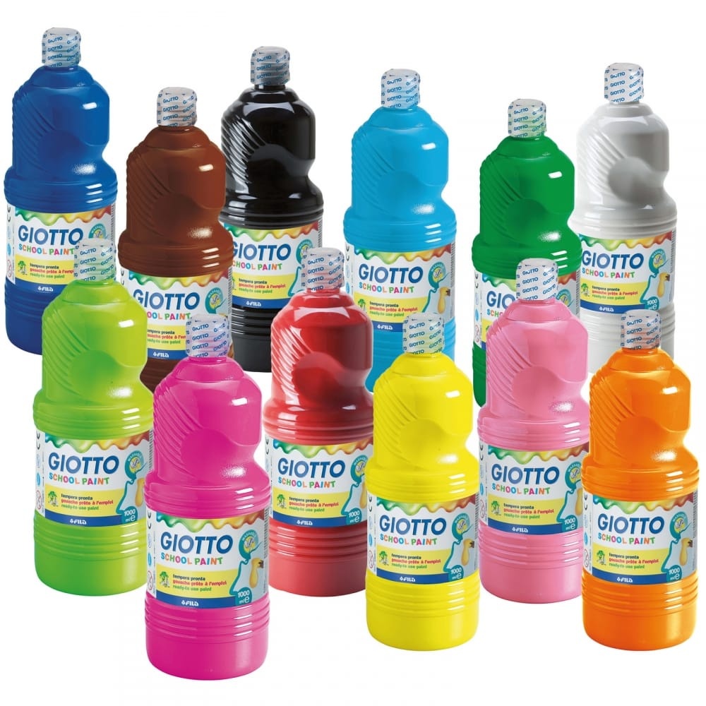 

GIOTTO SCHOOL PAINT/TEMPERA PAINT 1000 ML (washable)