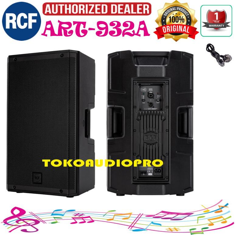 Speaker RCF ART932A 12-Inch Professional Active Speaker Aktif Orginal RCF ART-932A