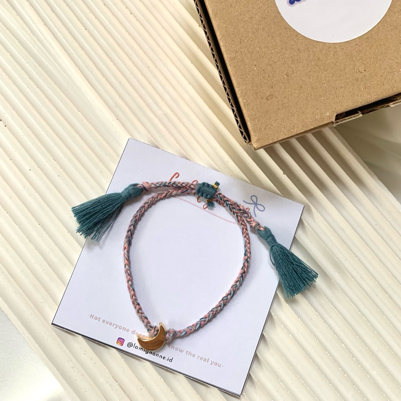 Lamignonne - Evening Bracelet | Adjustable Bracelet •Moon series•