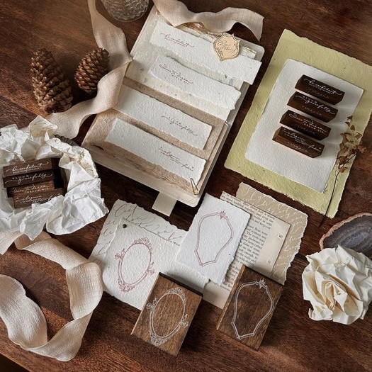 

[New 2024] Nove Production Vintage Elegance Rubber Stamp Collection