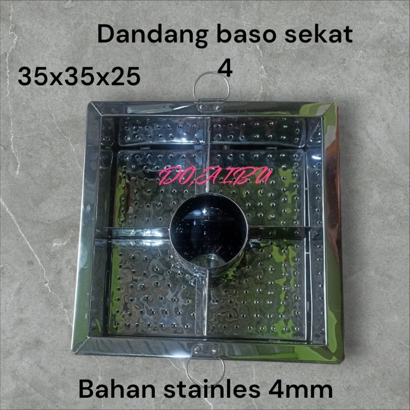 panci basok sekat 4 / dandang baso pangsit kotak