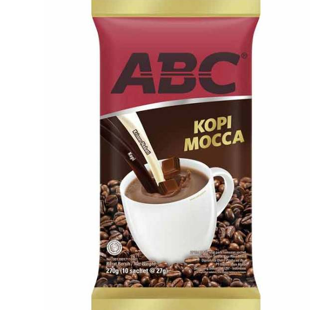 

ABC KOPI+SUSU+COKLAT MOCCA PCK 10X27g