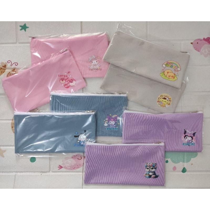 

NEW dompet serbaguna pencil case polos TCW 04 minion melodi kitty purin classic animal owl capybara