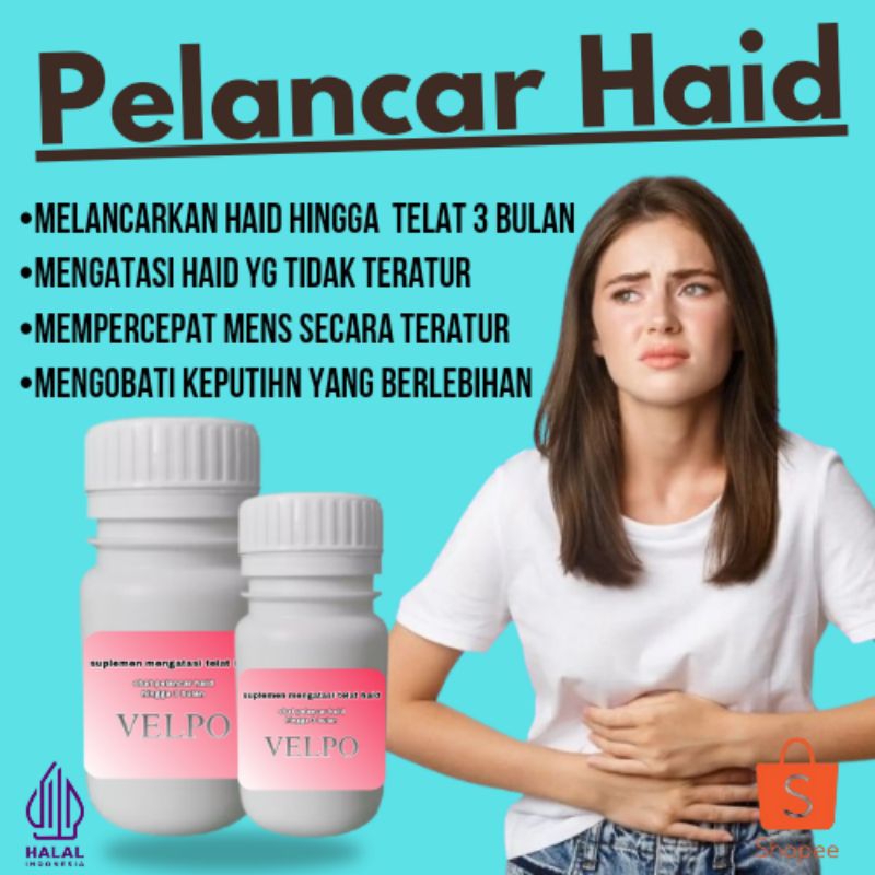 VELPO KB PLUS SUPER MELANCARAN HAID ANTI GENDUT DAN ANTI FLEK