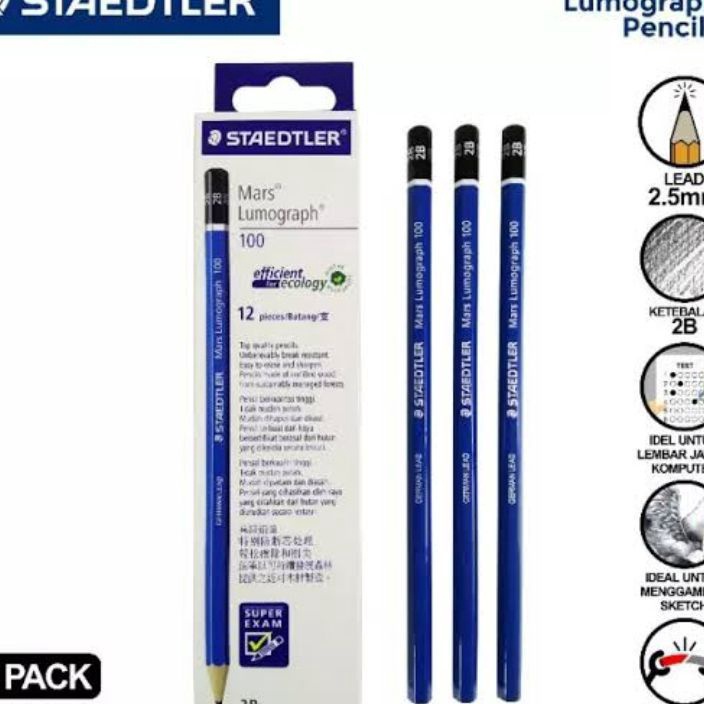 

BELI Pensil 2B Staedtler Computer 1pak12pcs