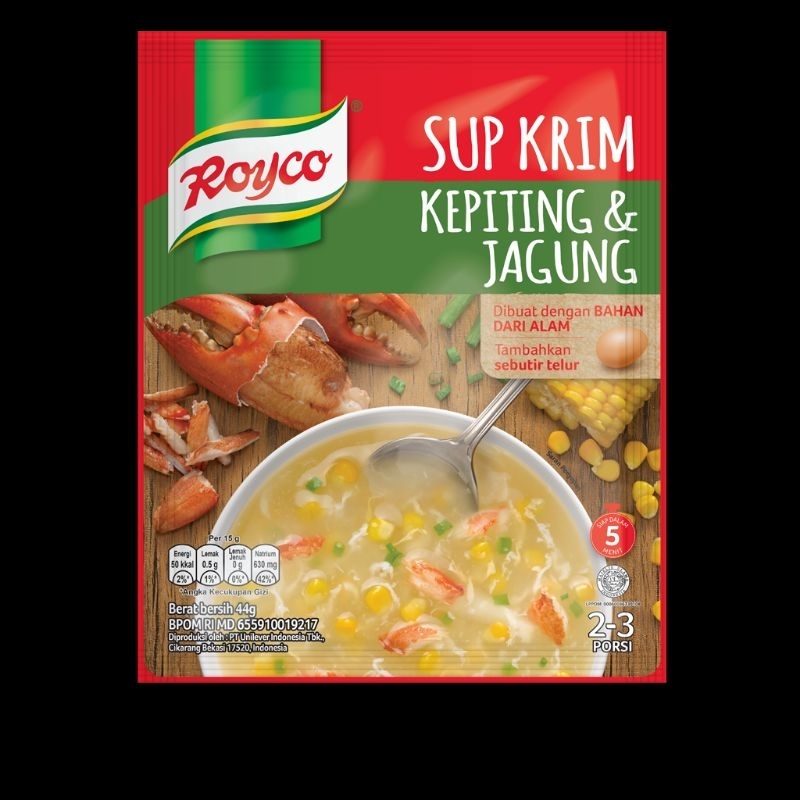 

Royco Sup Krim Kepiting Dan Jagung | Royco 44gr