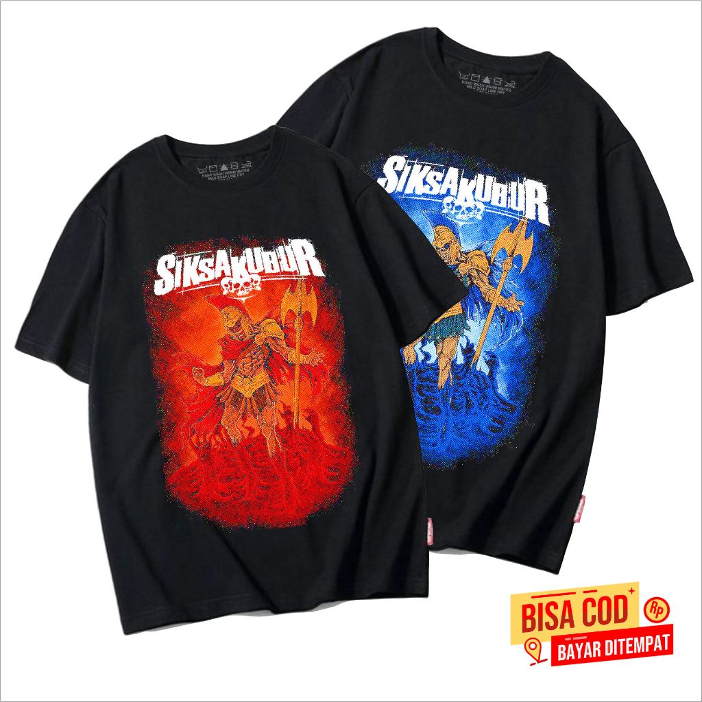 KAOS pendek pria band metal SIKSAKUBUR original distro - kaos lengan pendek METAL SIKSAKUBUR distro 