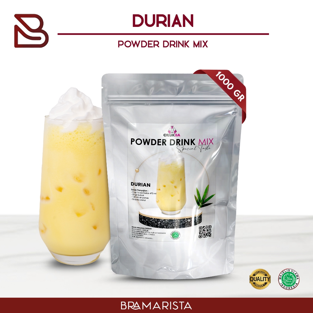 

Cilukba Bubuk Minuman Instan Rasa Durian 1kg / Powder Drink Mix