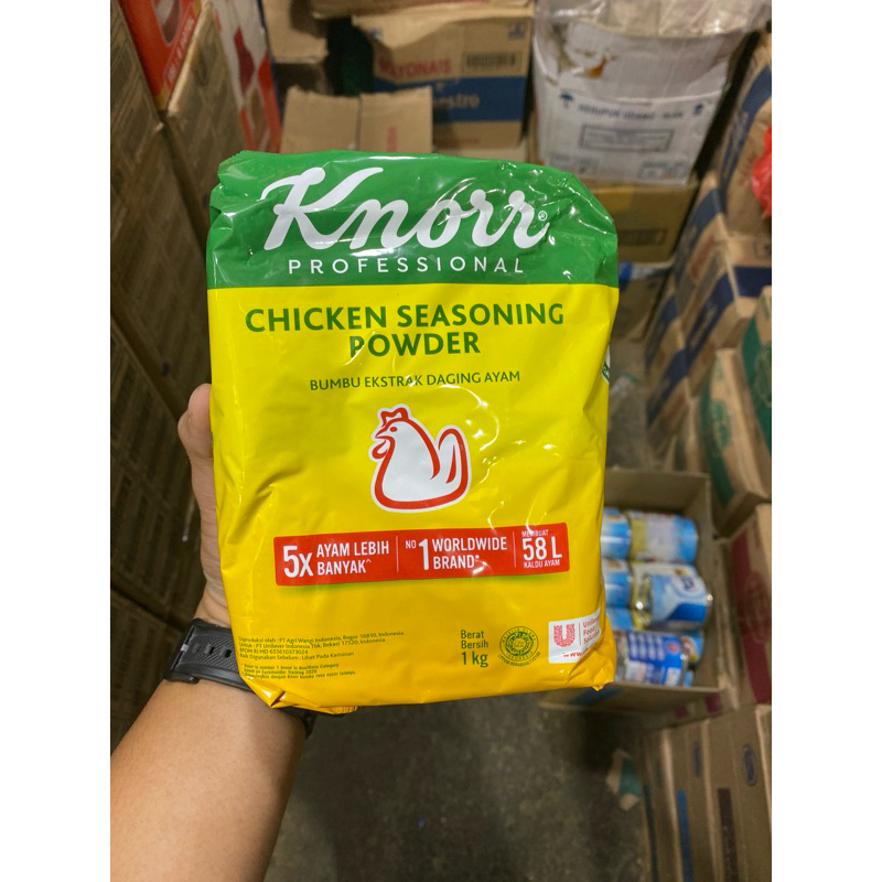 

Knorr chicken seasoning powder 58L / knorr ayam powder