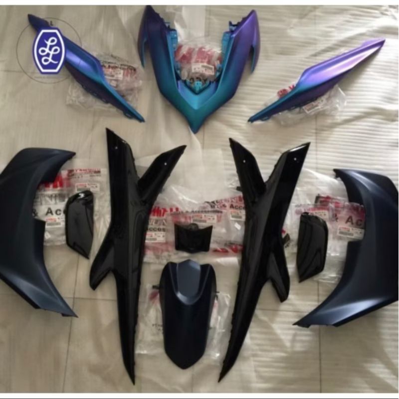 COVER FULL BODY HALUS AEROX CYBERCITY CYBER CITY ORIGINAL YAMAHA ASLI