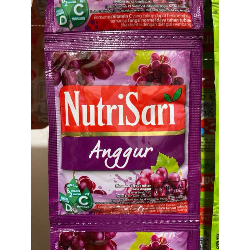 

nutrisari sasect rasa anggur 1 renteng 10pcs