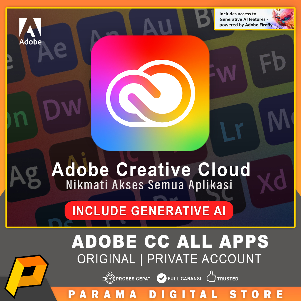 Adobe Creative Cloud All Apps Subscription | Original |  Full Garansi