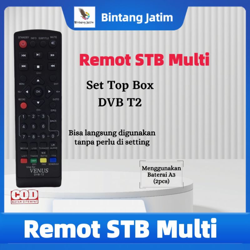 RM Remot STB / Remot Set Top Box / Remote STB Universal / Remot STB Multi / LUBY / ADVANCE / WELHOME