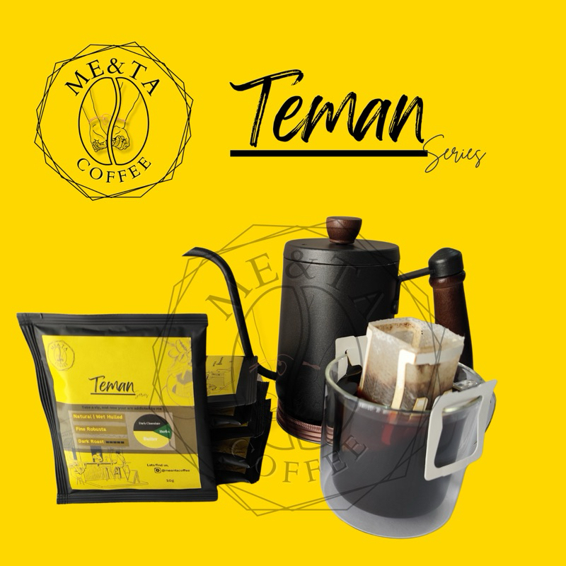 

MEANTA COFFEE - Teman Series [Coffee Drip] 10gram || 1Box isi 5 Sachet Kopi Drip Siap Seduh