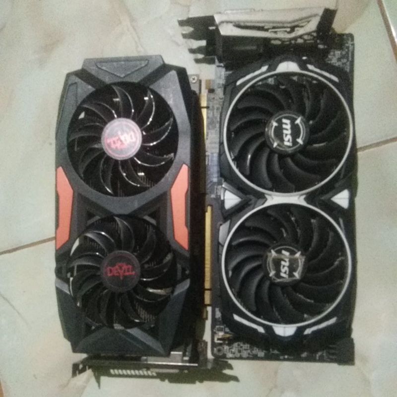 vga rx 580 8gb dan rx 470 4gb