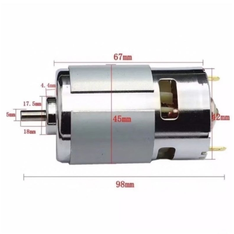 Dinamo DC 775 12 Volt high speed dobel bearing as bulat (Baru)