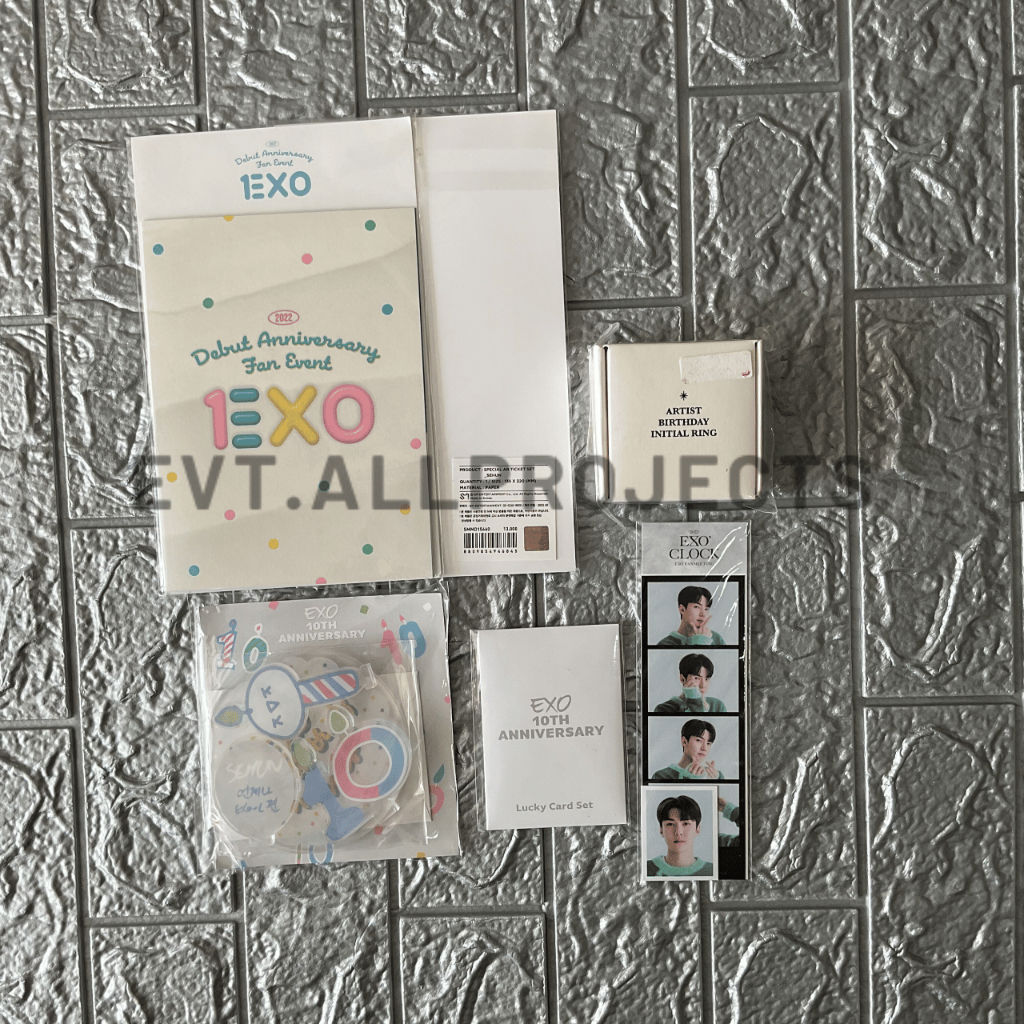 READYSTOCK EXO SEHUN Anniv 2023 2022 Ar Ticket Lucky Card Standee Acrylic + Ar Voice EXO CLOCK 4cut 
