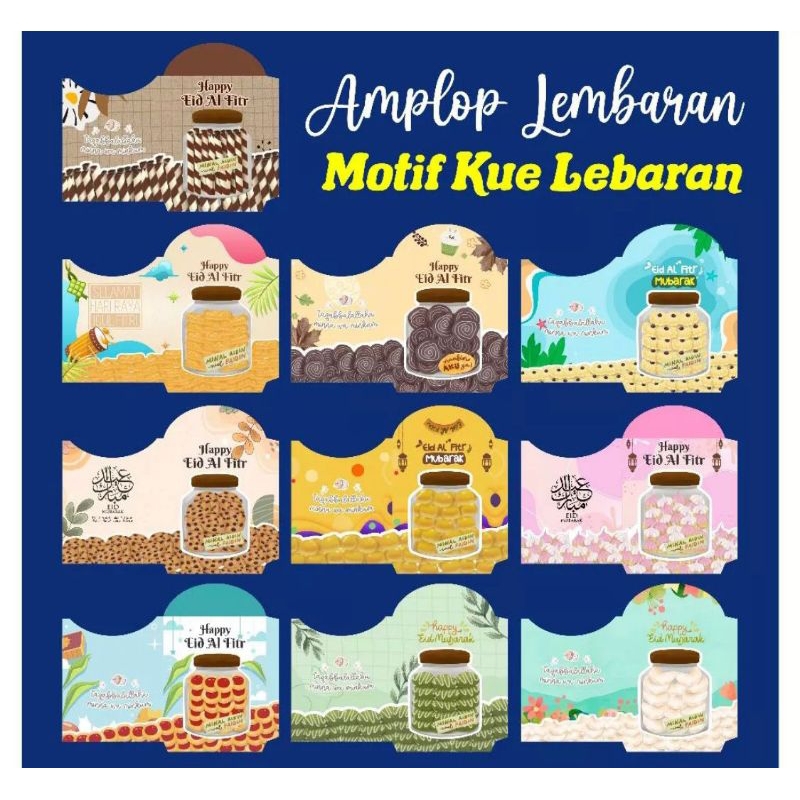 

Amplop Lebaran Motif Toples Kue Lebaran Ukuran Medium