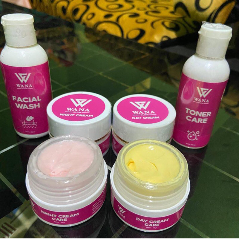 paket hemat wana glow 2pket cream & 1pot hb ataupun sebaliknya cuman 360rbu