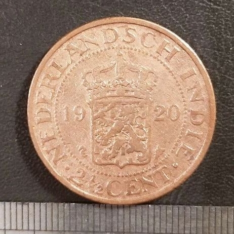 #66-BB. UANG KUNO / KOIN KUNO / BENGGOL 2.5 CENT TAHUN 1920