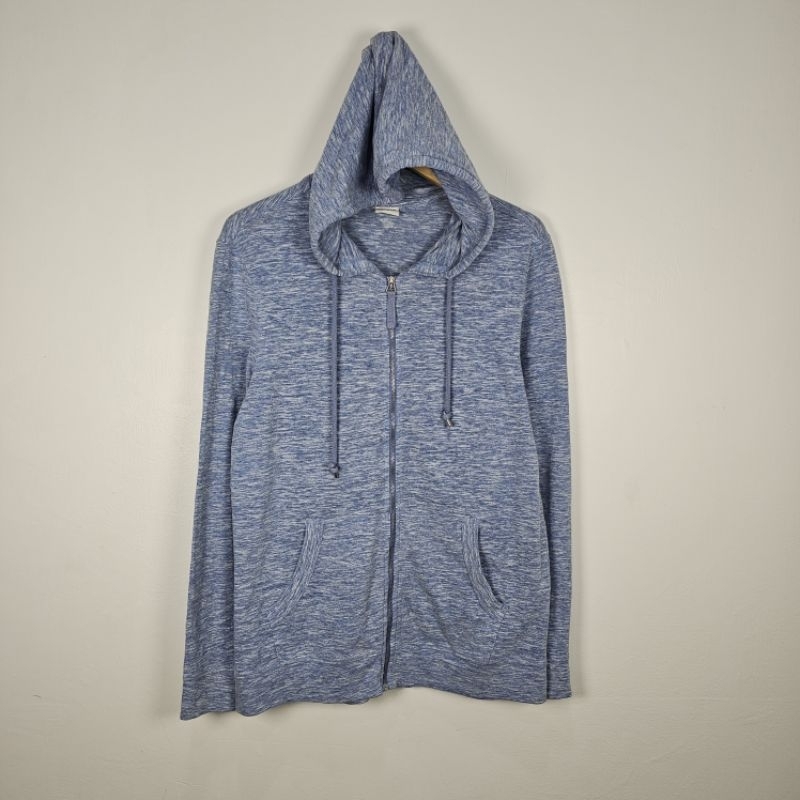 zip hoodie polham polos basic pria wanita tipis jacket second preloved