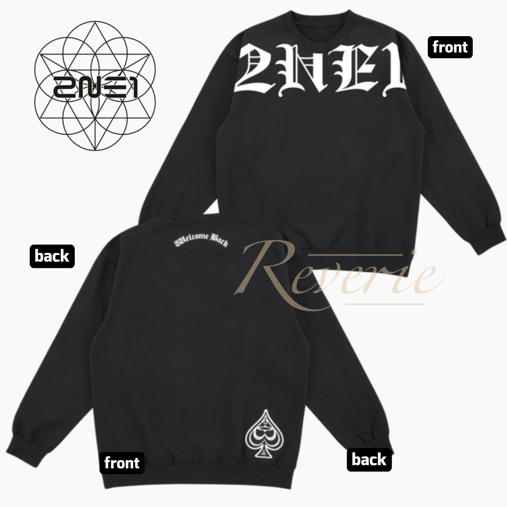 SWEATER WELCOME BACK 2NE1 CONCERT 2024 JAPAN MERCH KONSER KPOP GIRLBAND BLACKJACK TWINNING COUPLE OU