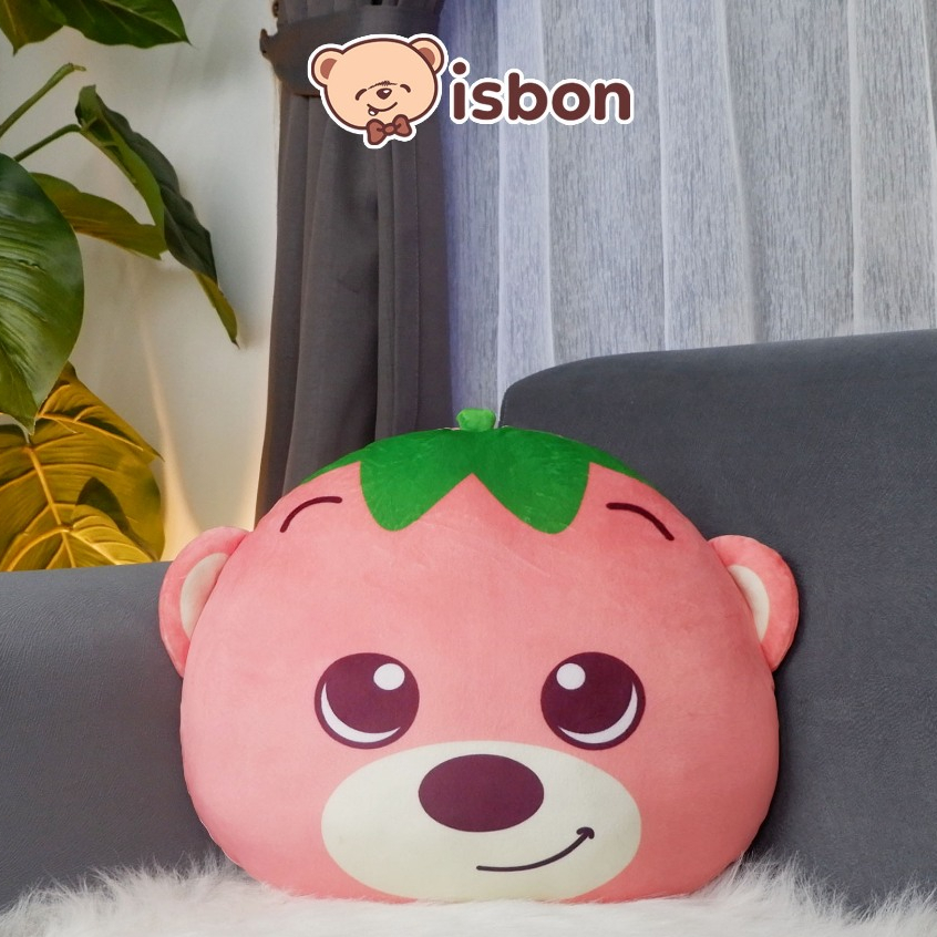 ISTANA BONEKA Bantal Kepala Beruang BERRY BEAR BTL Karakter Buah Untuk Traveling  Bahan Halus Non Al