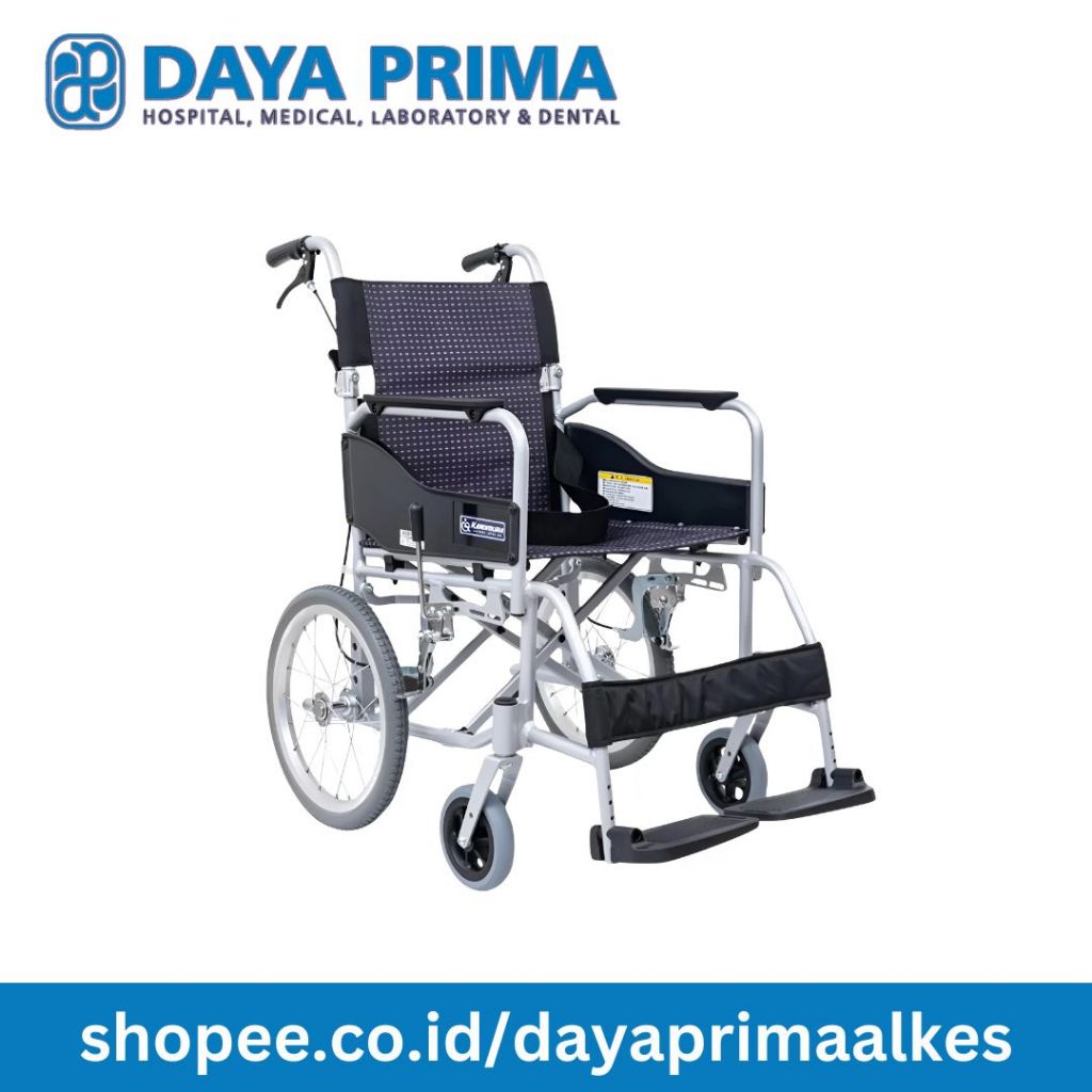 Kursi Roda Kawamura Stayer Standar Alumunium Ungu Kotak 16 inch