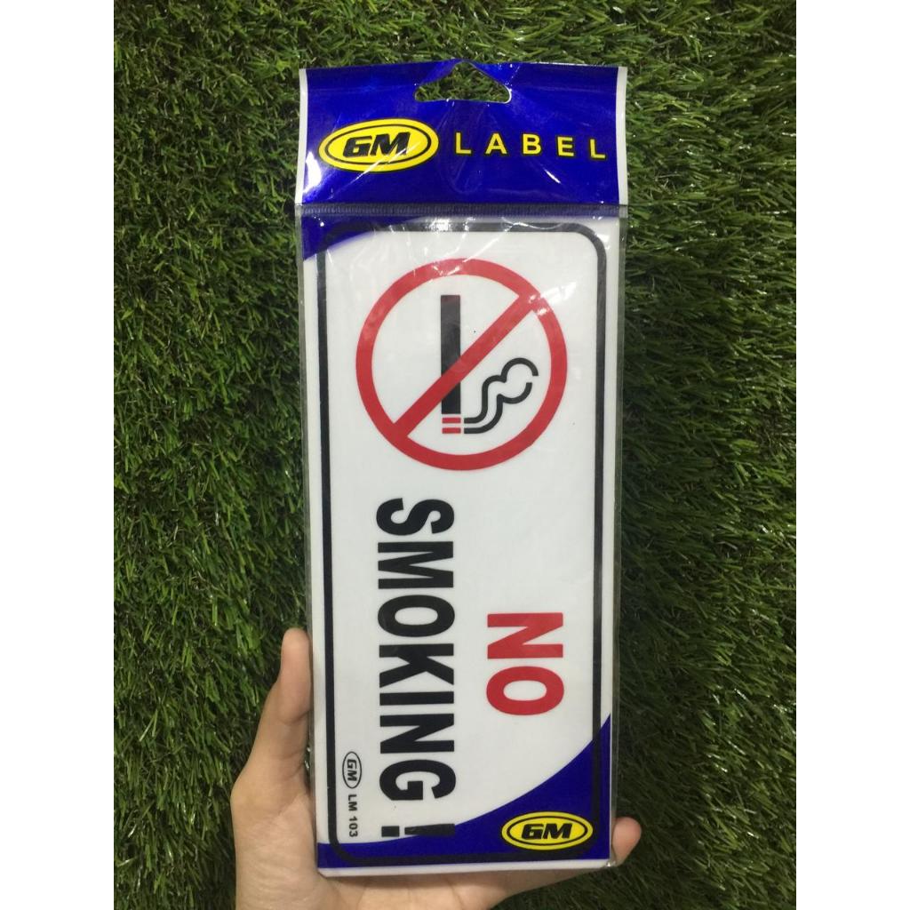 

GM LABEL NO SMOKING LM-103 MEDIUM