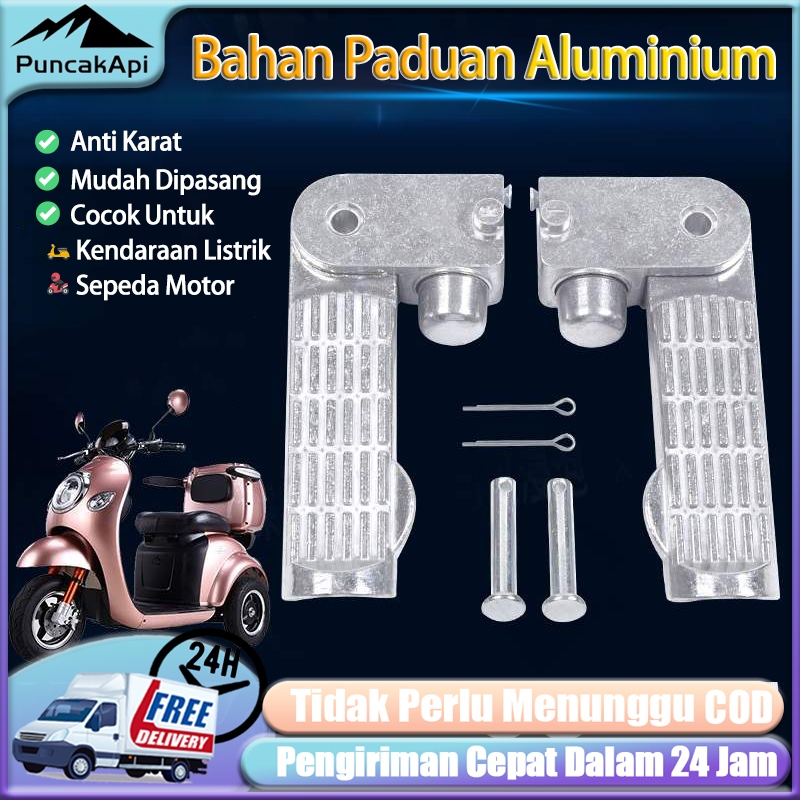 Footstep Front / Foot Step Depan Lipat Pijakan Kaki Depan Universal Sepeda Listrik 1 Set Pijakan Kak