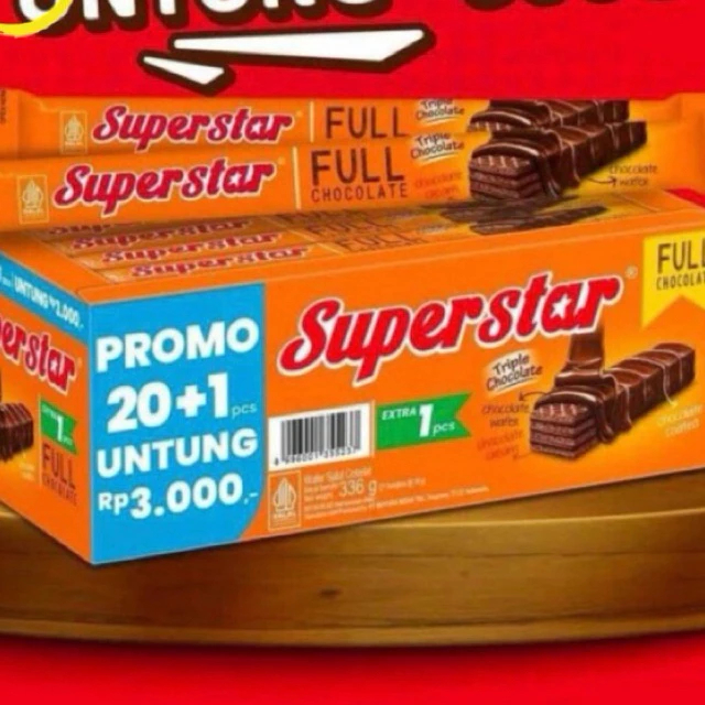 

Superstar Full Chocolate Box 20+1 Pcs Coklat Super Star