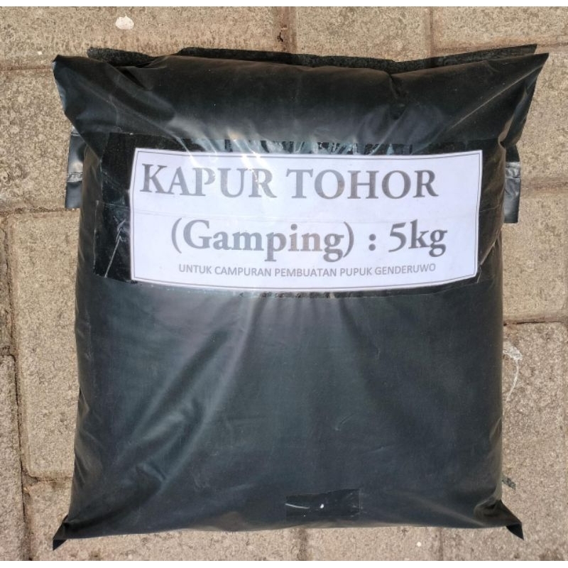 KAPUR TOHOR 5 KG, KAPUR TOHOR CaO, KAPUR GAMPING BUBUK KERING