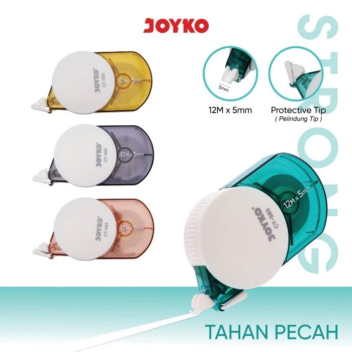 

Correction Tape Pita Koreksi Stipo Kertas Joyko CT-583 Bersih Cepat Tepat