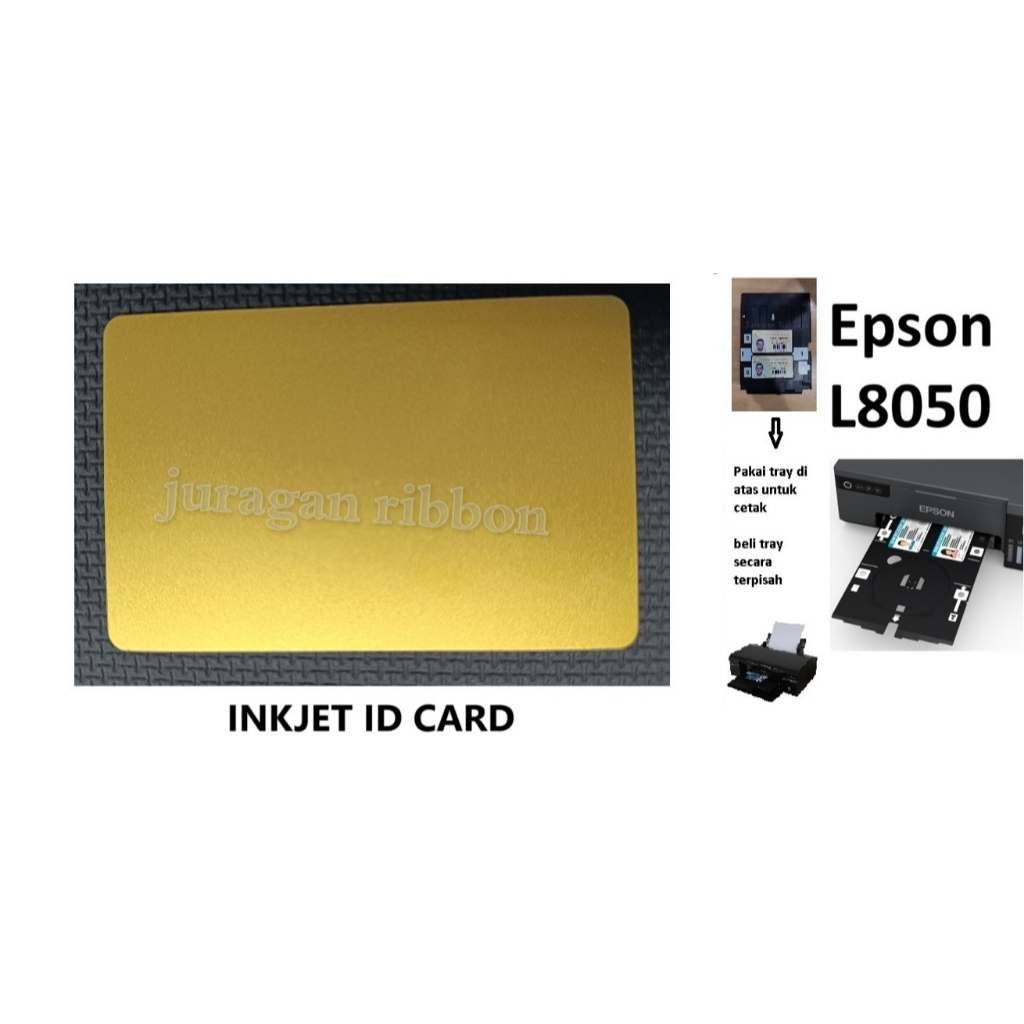

inkjet Gold Blank Id Card WARNA GOLD HIGH QUALITY