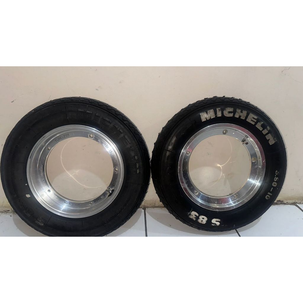 VELG + BAN MICHELIN S83 BARANG NEW SATU SET