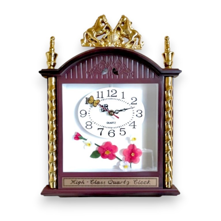 ESA Jam Dinding Vintage Ukuran Besar 40cm Gaya Klasik 8002A