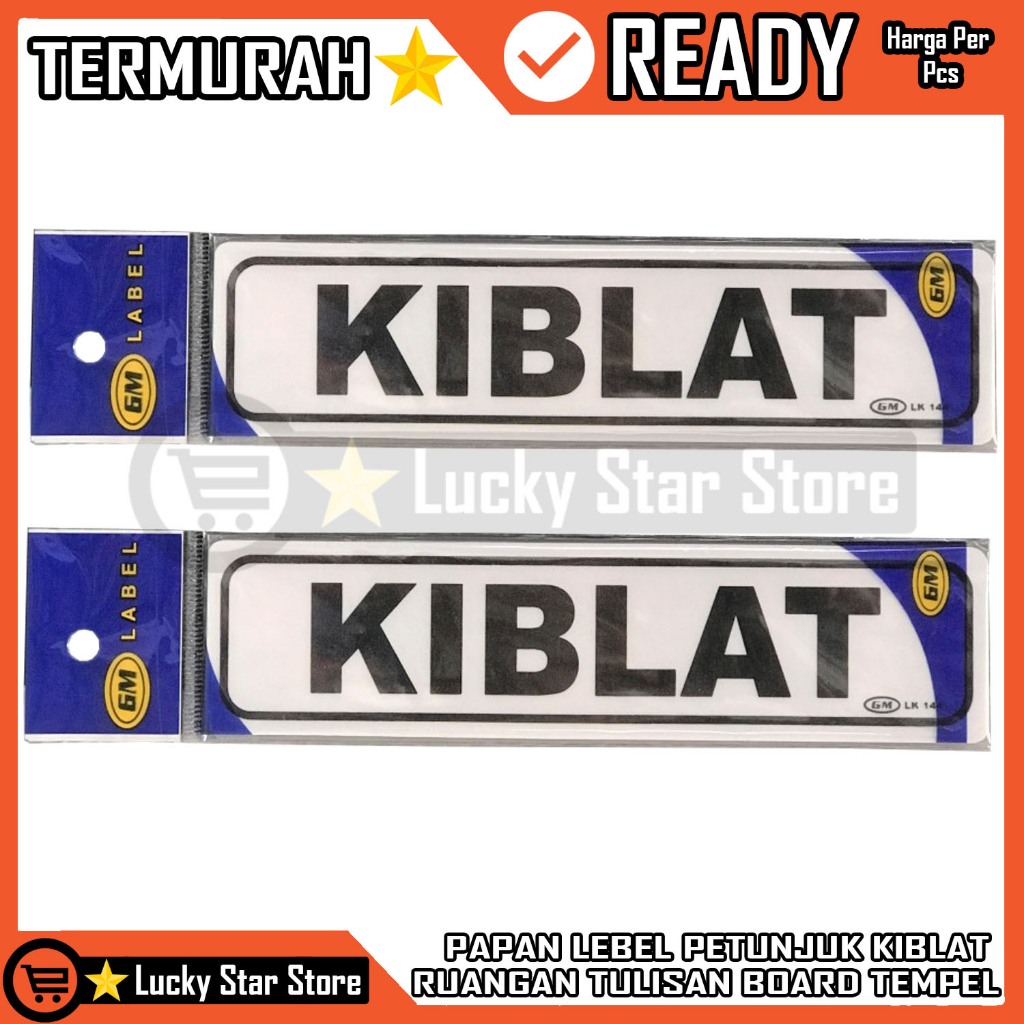 

Lebel Sign Board Petunjuk Kiblat Papan Stiker Tulisan Ruangan Akerilik Label Akrilik Lable Acrilyc Kuat Tempel Kaca Label Lengket Double Tape Gantung Rumah Kantor Masjid Musholla GM
