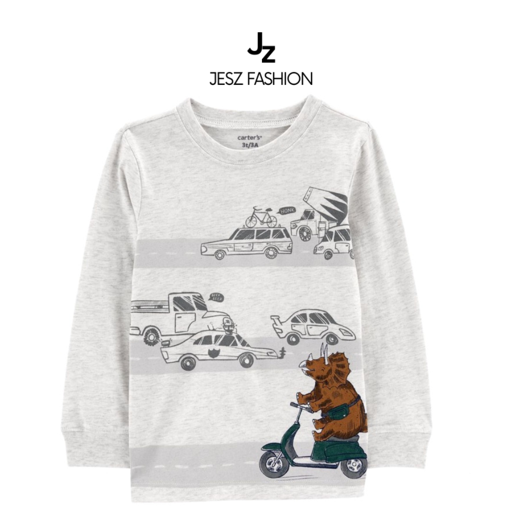 Kaos Anak Laki-laki C*rter's Dinosaur Pullover Crewneck Sweater