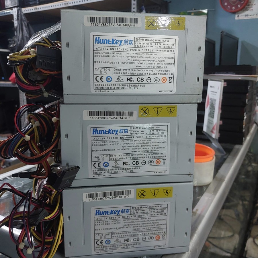 PSU Pc Komputer PURE 280watt 24pin hunkey murah power supply copotan cpu builtup Lenovo