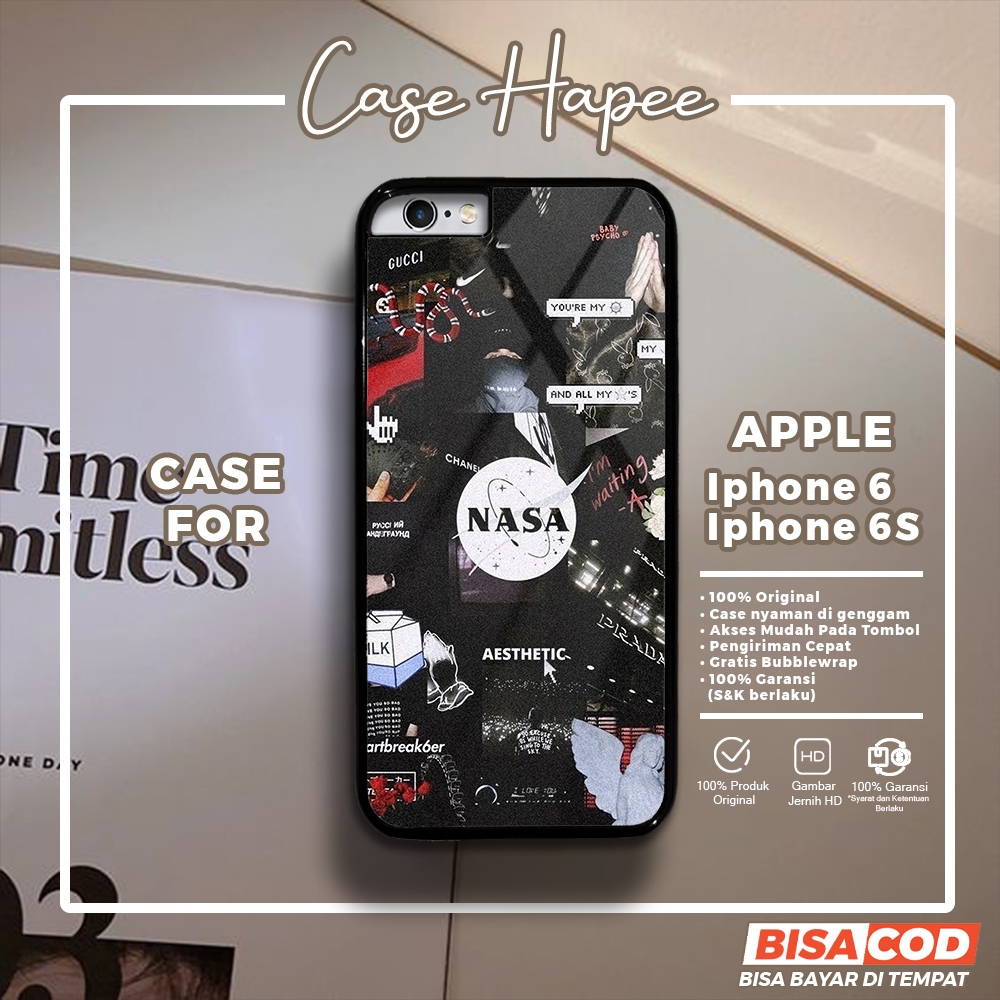 Case Iphone 6 6s Casing Iphone 6 6s [NASA] Casehapee Case Glossy Case Aesthetic Custom Case Premium 