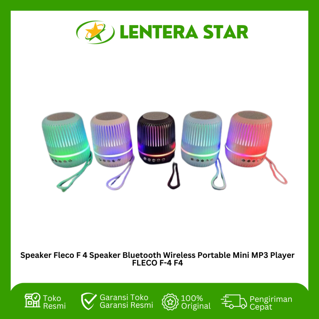 Speaker Fleco F 4 Speaker Bluetooth Wireless Portable Mini MP3 Player FLECO F-4 F4