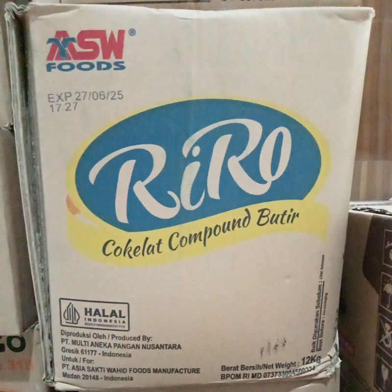 

Messes Cokelat / Butiran cokelat RIRO ASW 12kg
