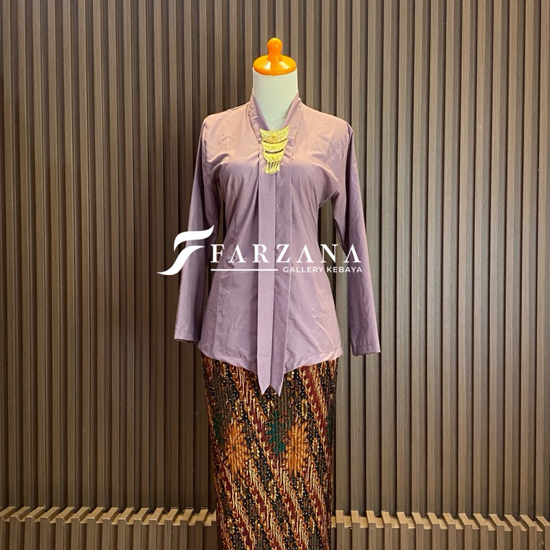 Kebaya Kartini Polos Modern Warna Terbaru Lengan Panjang Bahan Katun Micro Premium Terlaris dan Term