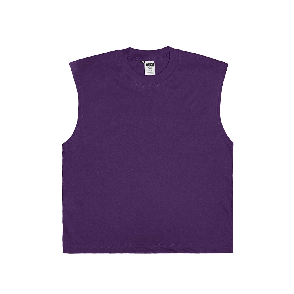 WUSH CLUB SINGLET BASIC LEKBONG TANKTOP SLEVELESS BOXY FIT TEE BAJU KAOS DISTRO PRIA WANITA POLOS OV