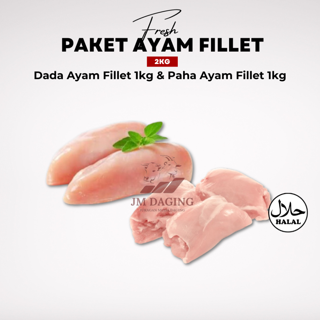 

Promo Bundling - Dada Ayam Fillet 1kg + Paha Ayam Fillet 1kg Tangerang