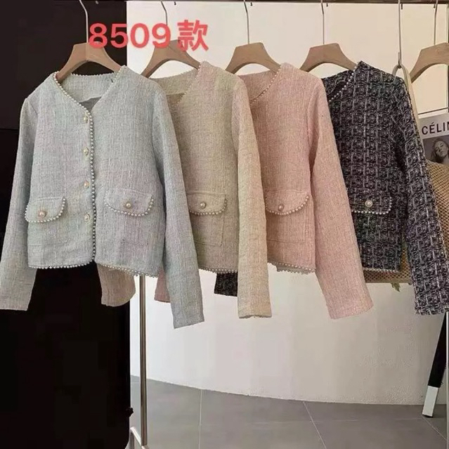 Cardigan Wanita Korean Style Import Atasan Tweed Premium