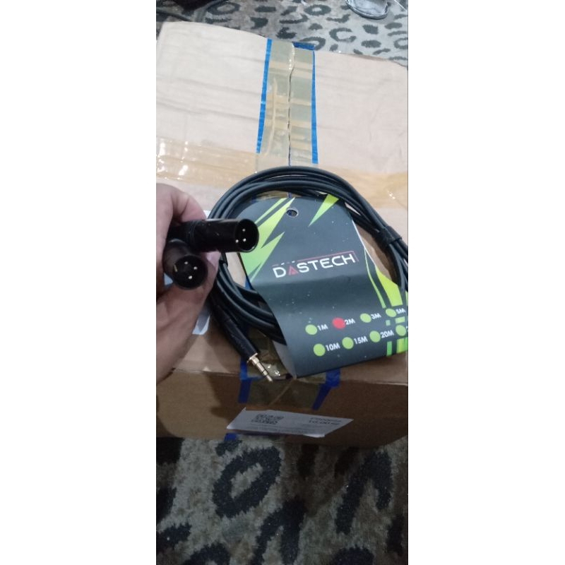 Kabel set jack hp 3.5mm ke jack Canon Stereo atau jack hp ke mixer