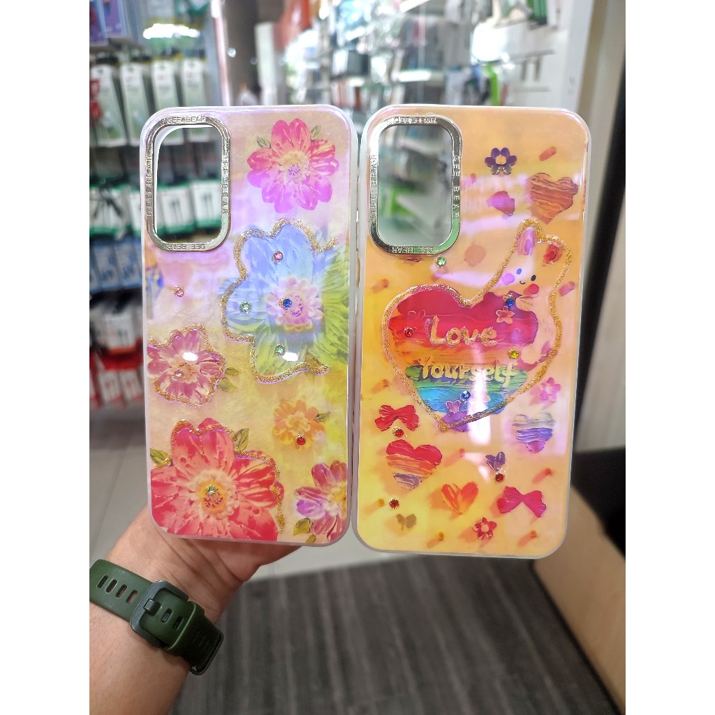 SOFTCASE SILIKON FLOWER RAINBOW FOR VIVO V30 Y100 Y03 Y17 Y17S Y20 Y91 Y91C